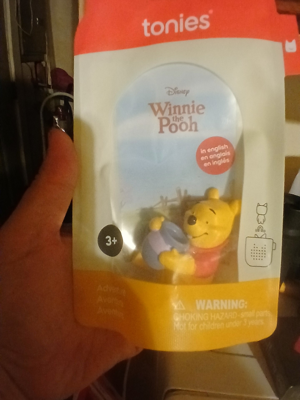 Tonies Winnie the Pooh Story Figurine - Yellow with Purple Honey Pot